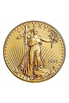 1oz Fine Gold Coin 916.7 - American Eagle BU